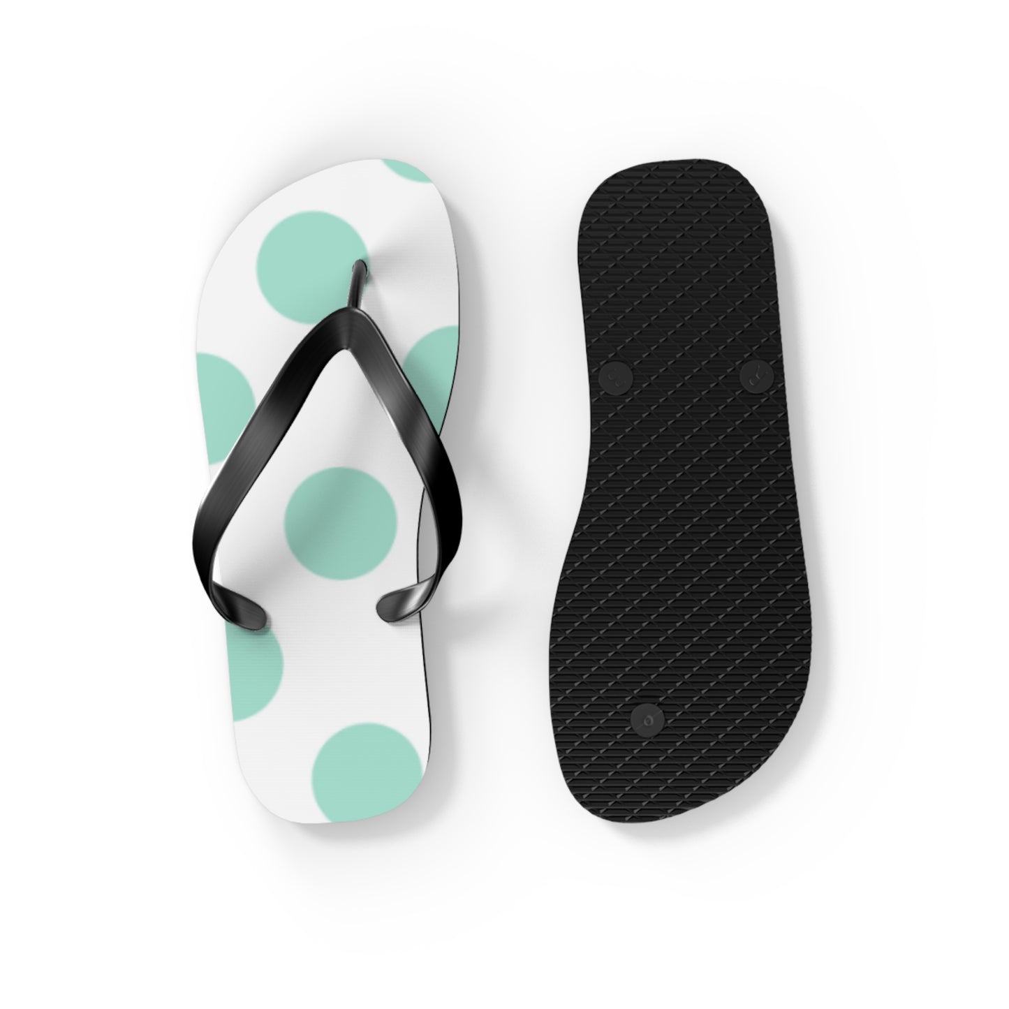 Mint Dot Flip Flops for Summer Fun