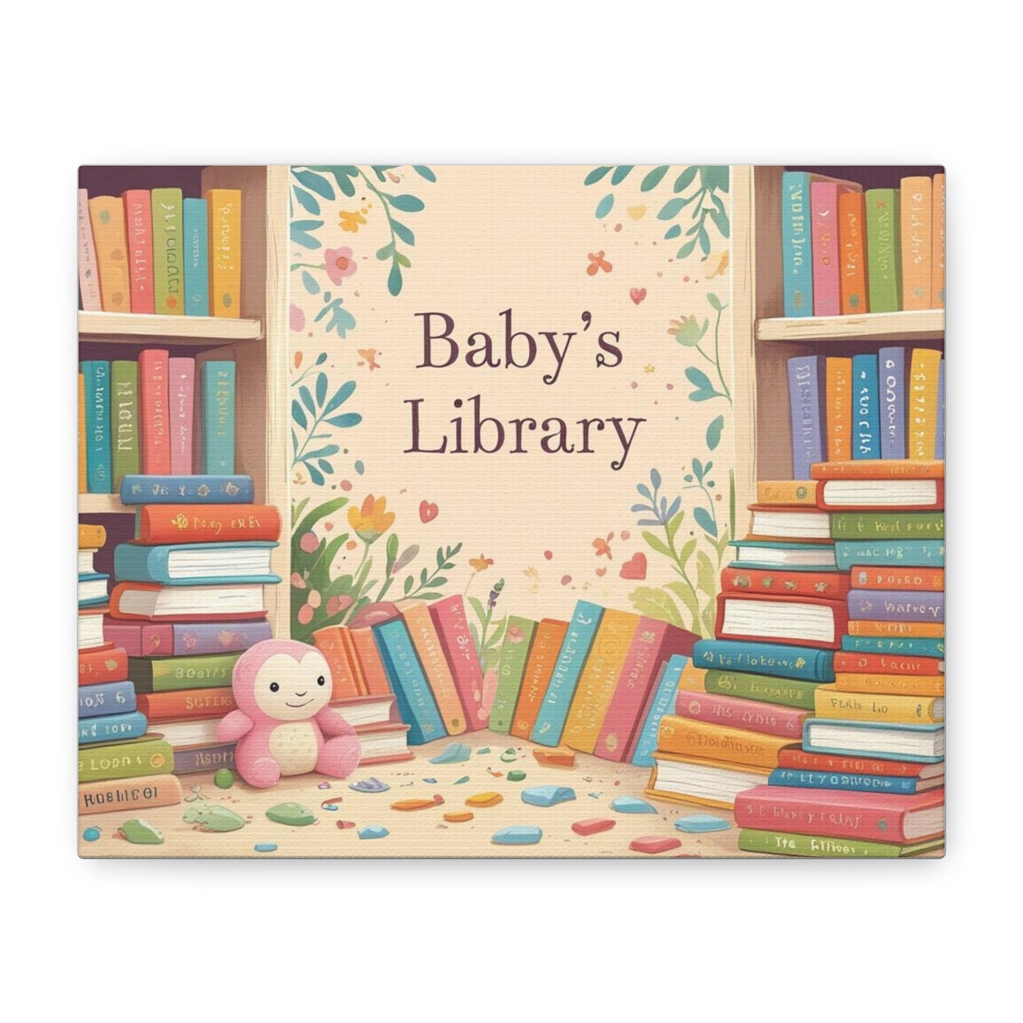 Baby's Library Canvas