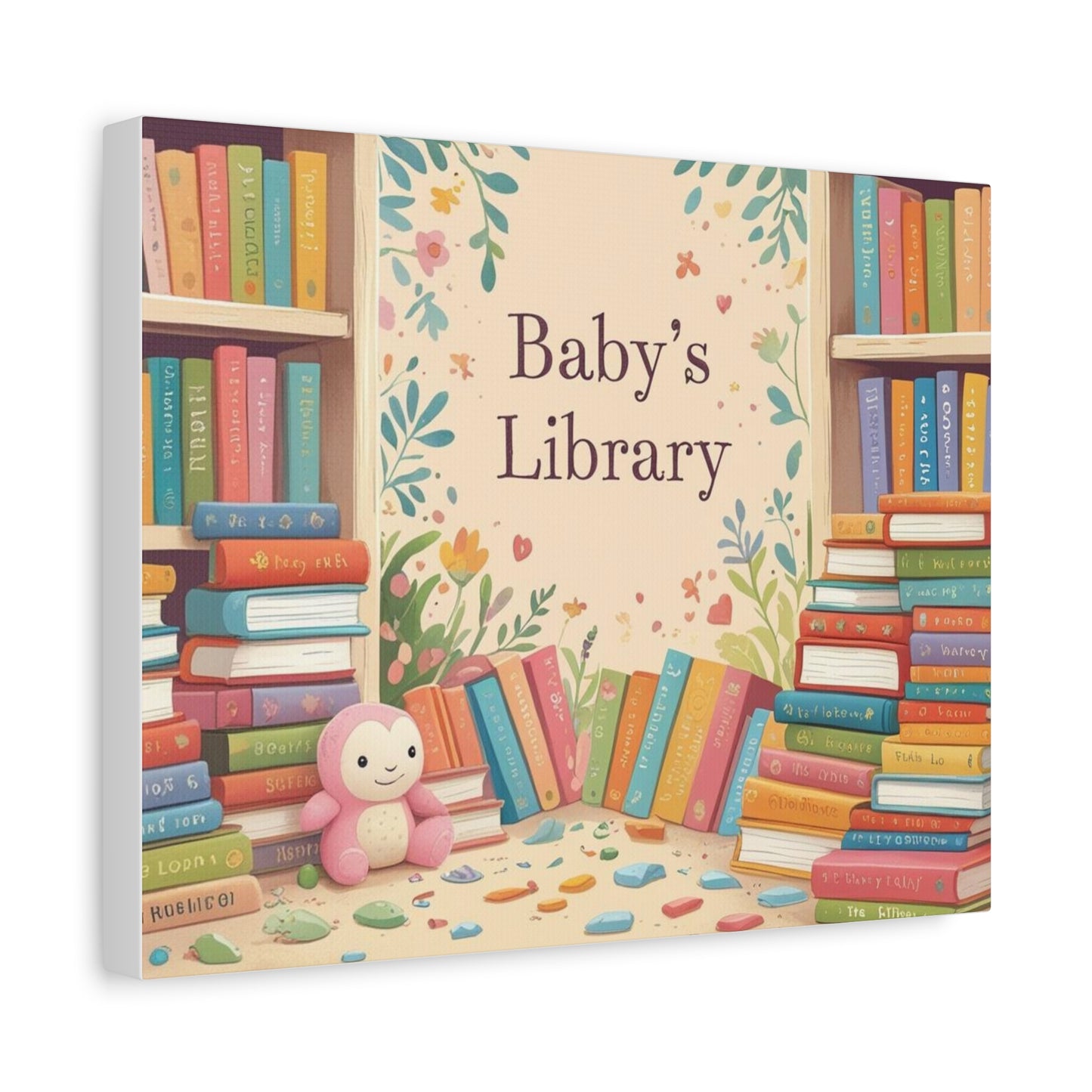 Baby's Library Canvas