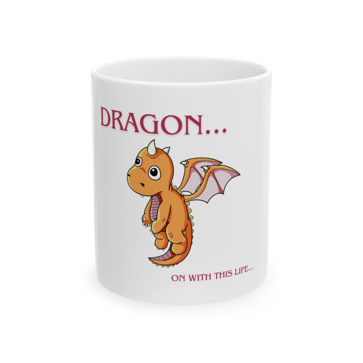 Cute Dragon Ceramic Mug - Perfect for Dragon Lovers