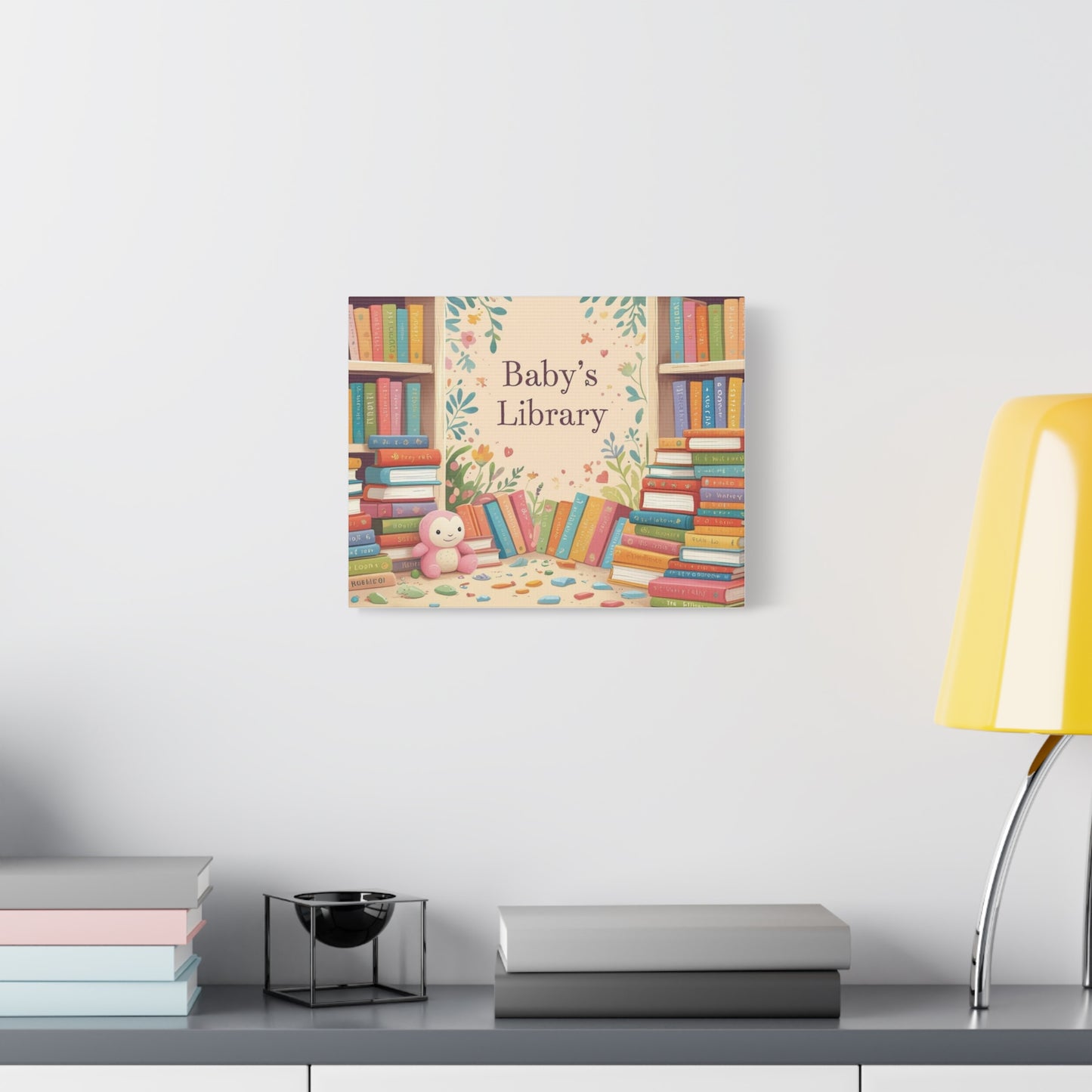 Baby's Library Canvas