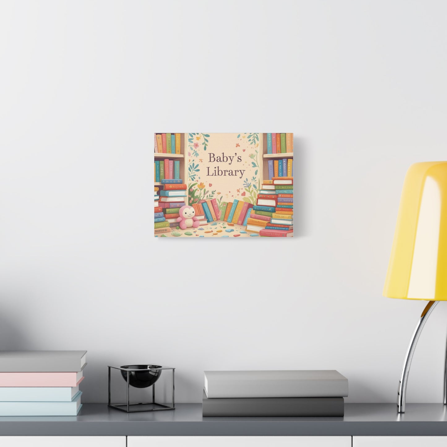 Baby's Library Canvas