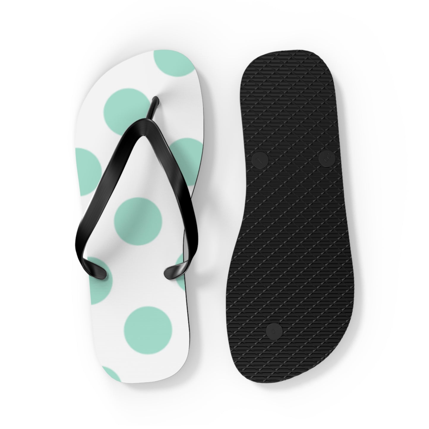 Mint Dot Flip Flops for Summer Fun