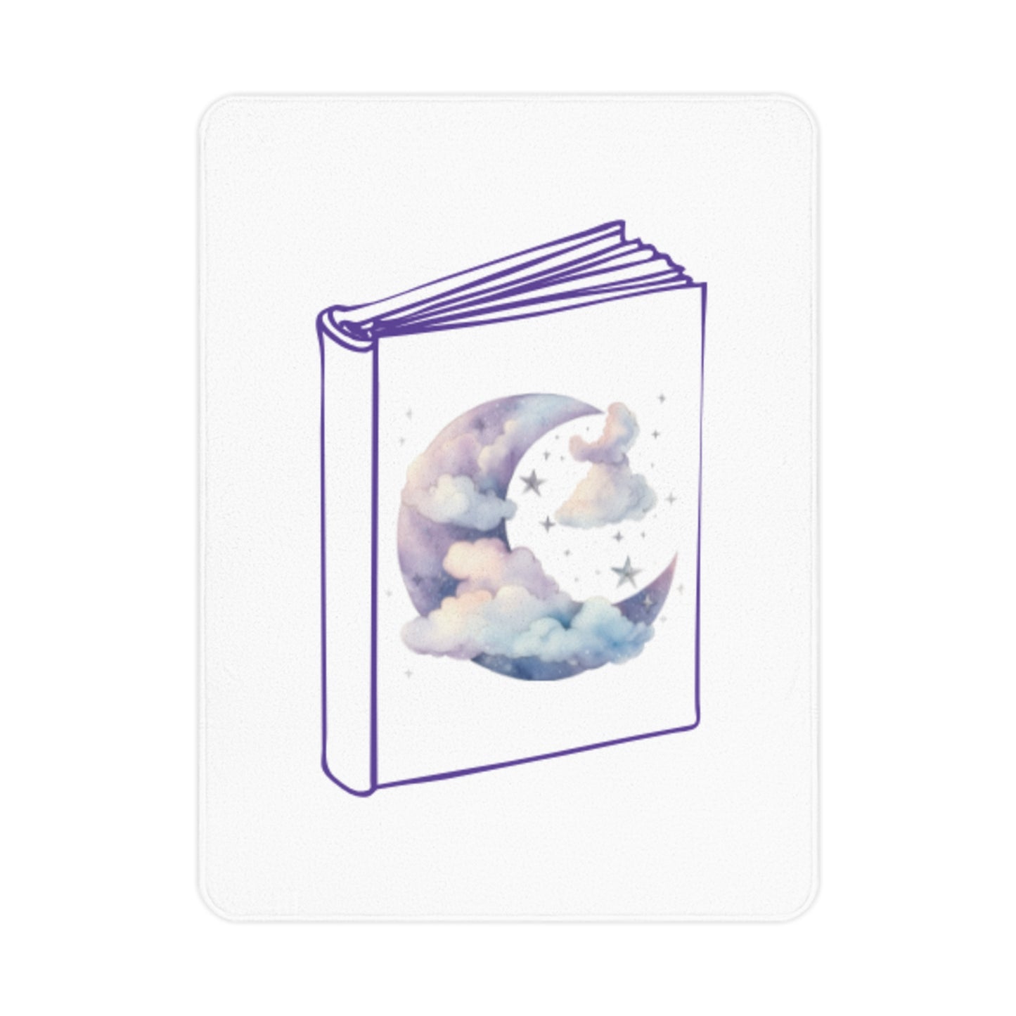 Moon Book Toddler Blanket