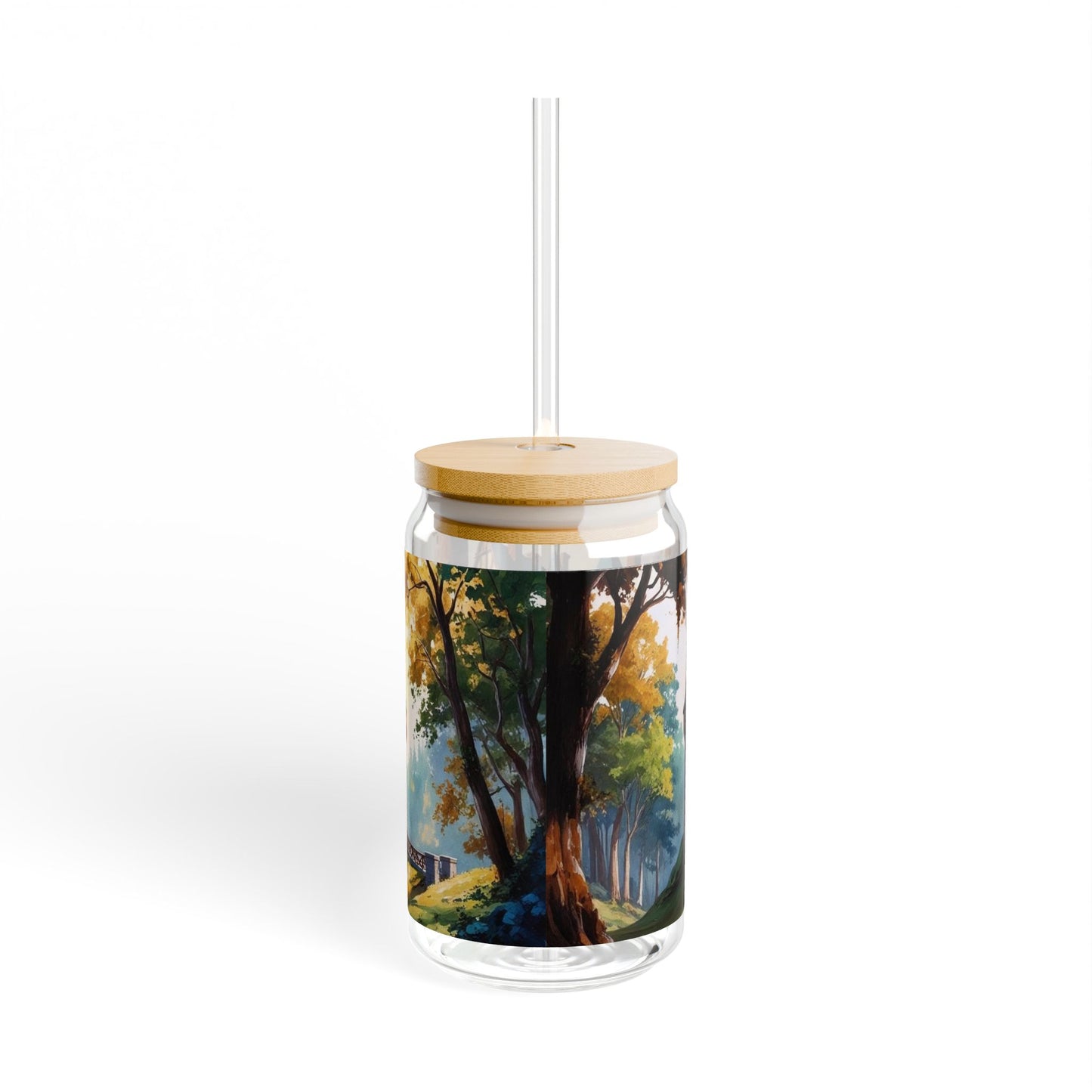 Sipper Glass, Castle Picture, 16oz