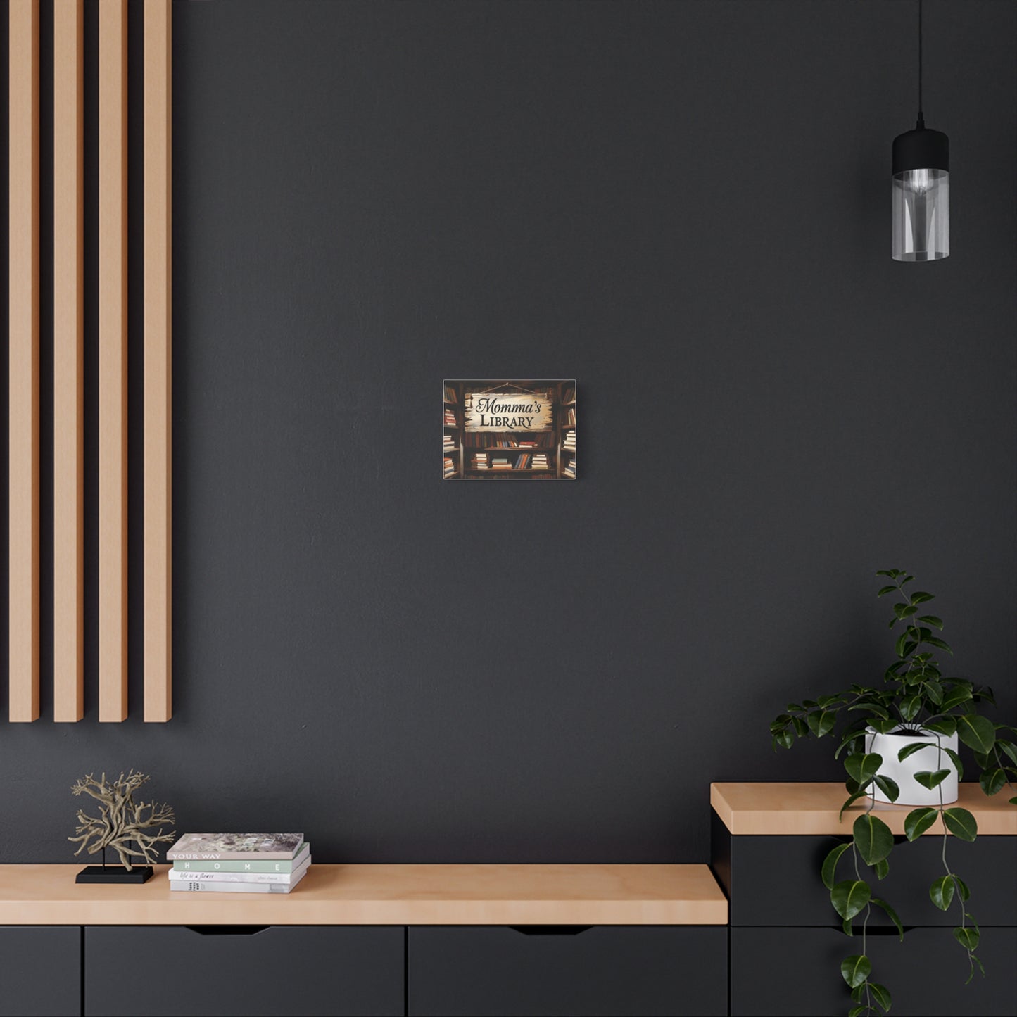 Momma's Library Canvas