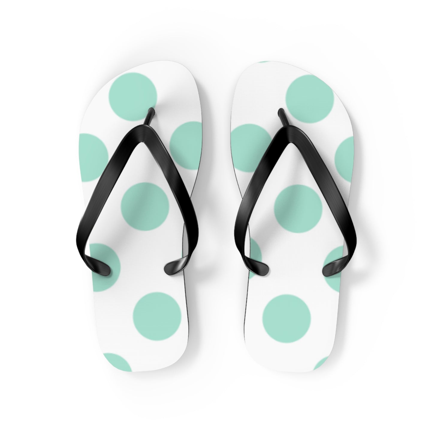 Mint Dot Flip Flops for Summer Fun