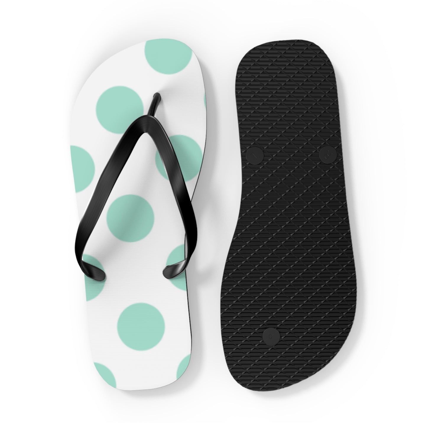 Mint Dot Flip Flops for Summer Fun