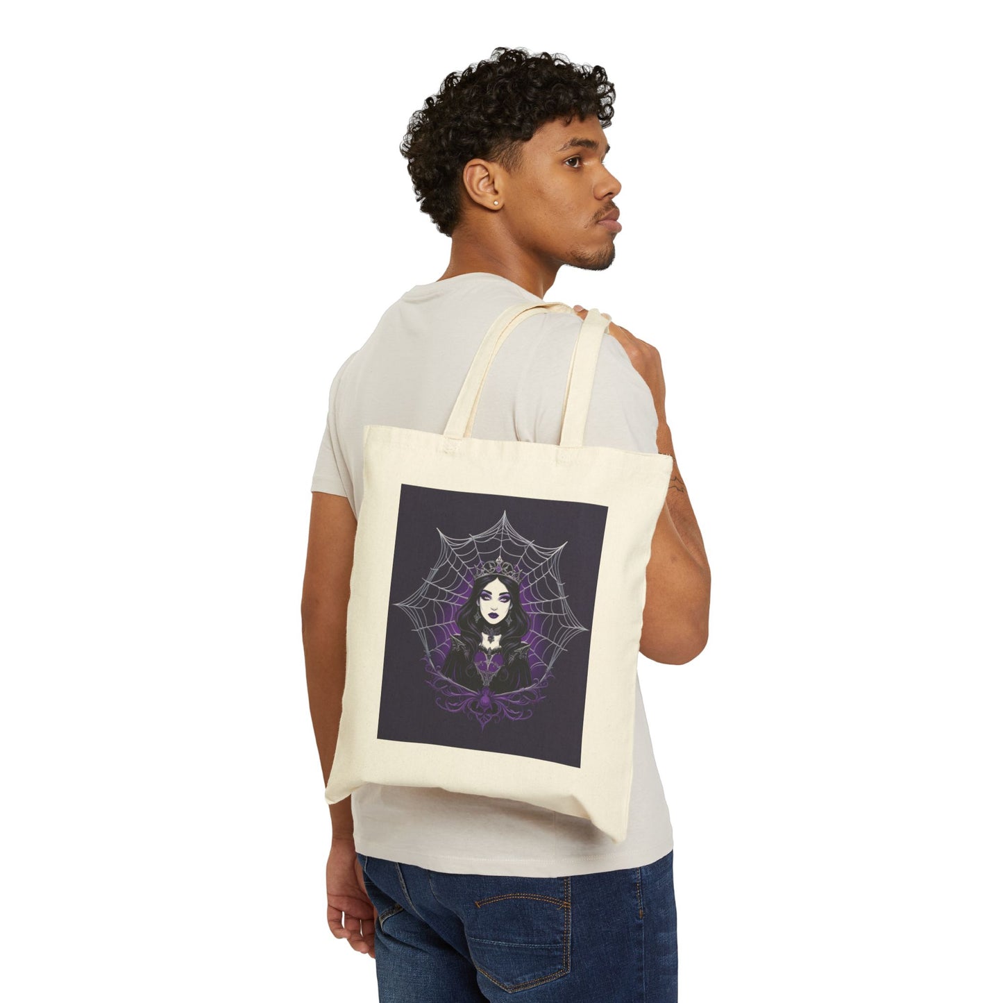 Gothic Spiderweb Tote Bag - Perfect for Halloween and Everyday Use