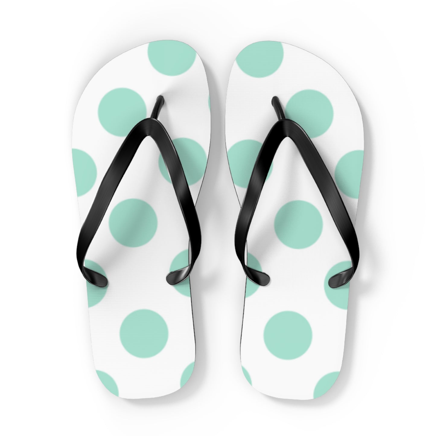 Mint Dot Flip Flops for Summer Fun