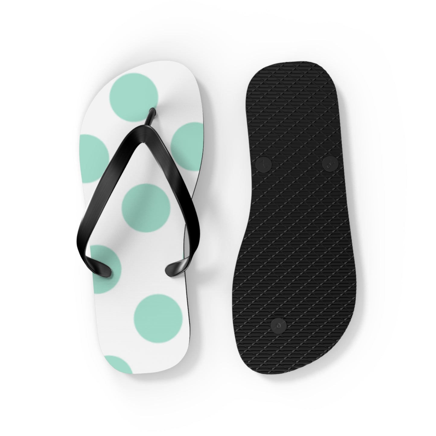 Mint Dot Flip Flops for Summer Fun