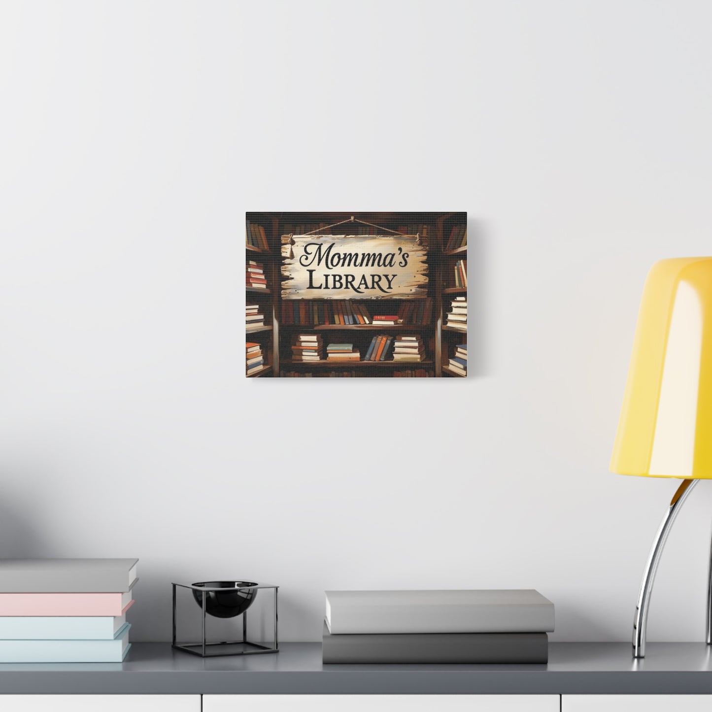 Momma's Library Canvas