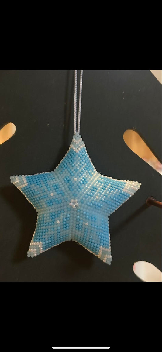 Snowman Star Ornament