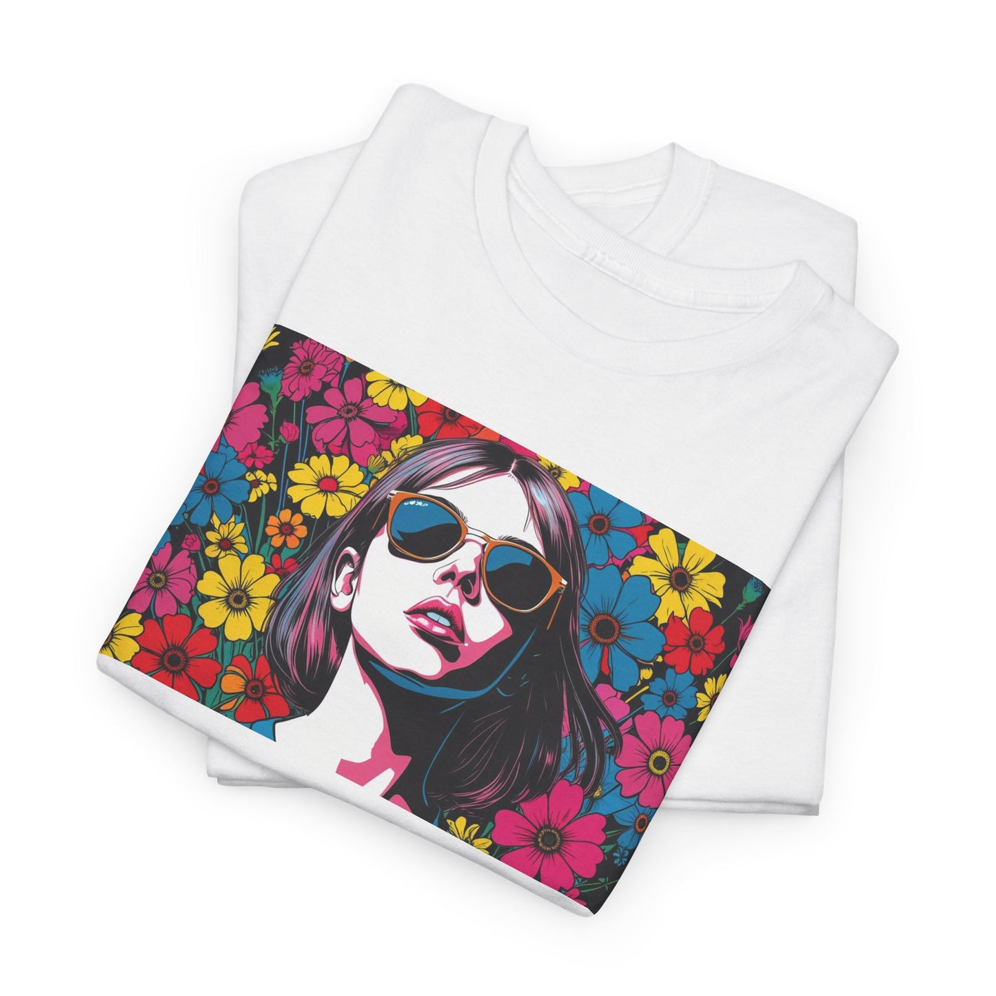 Vibrant Floral Cotton Tee