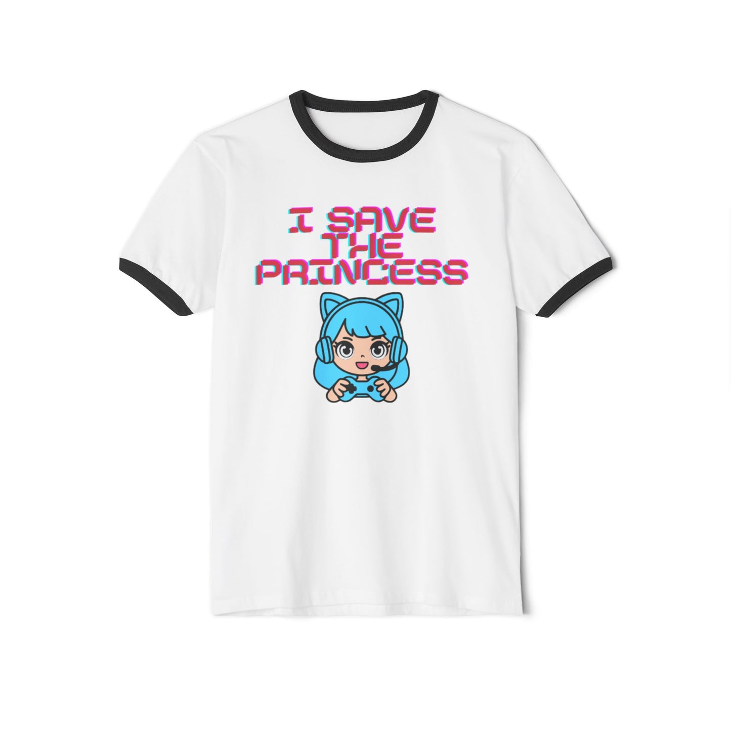 Playful Gamer Girl Ringer Tee