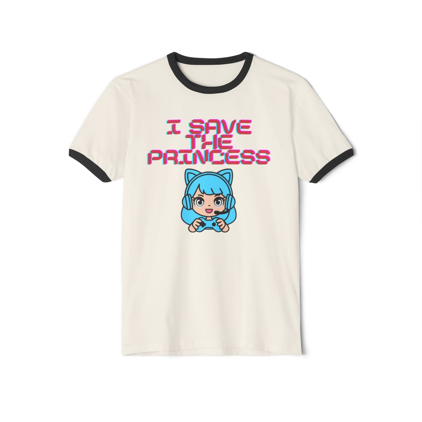 Playful Gamer Girl Ringer Tee
