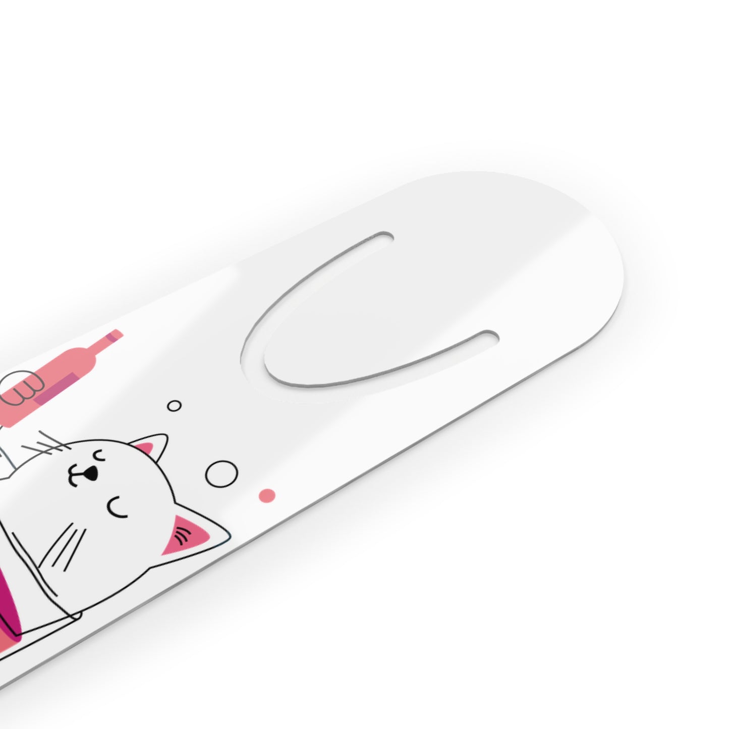 Bookmark - Cat and Wine Design