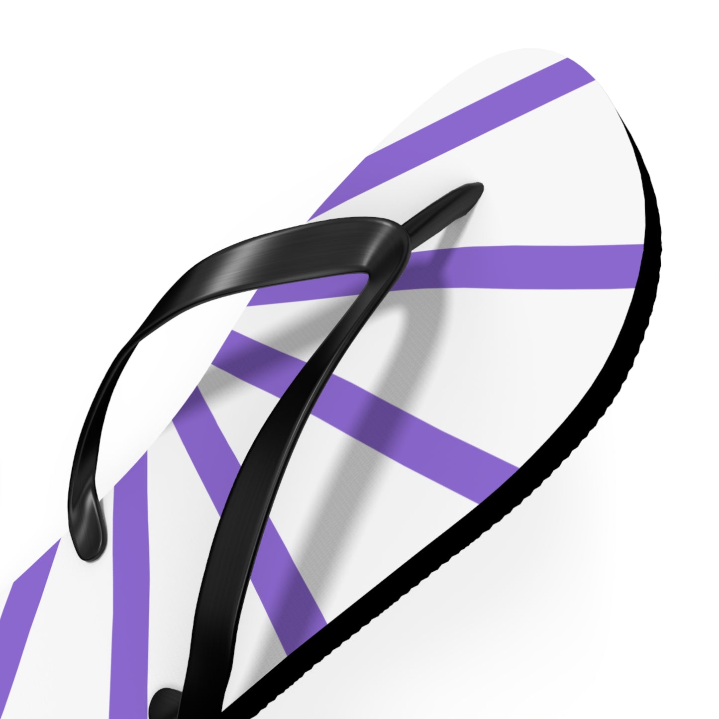 Flip Flops - Purple and White Beach Sandals