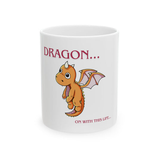 Cute Dragon Ceramic Mug - Perfect for Dragon Lovers