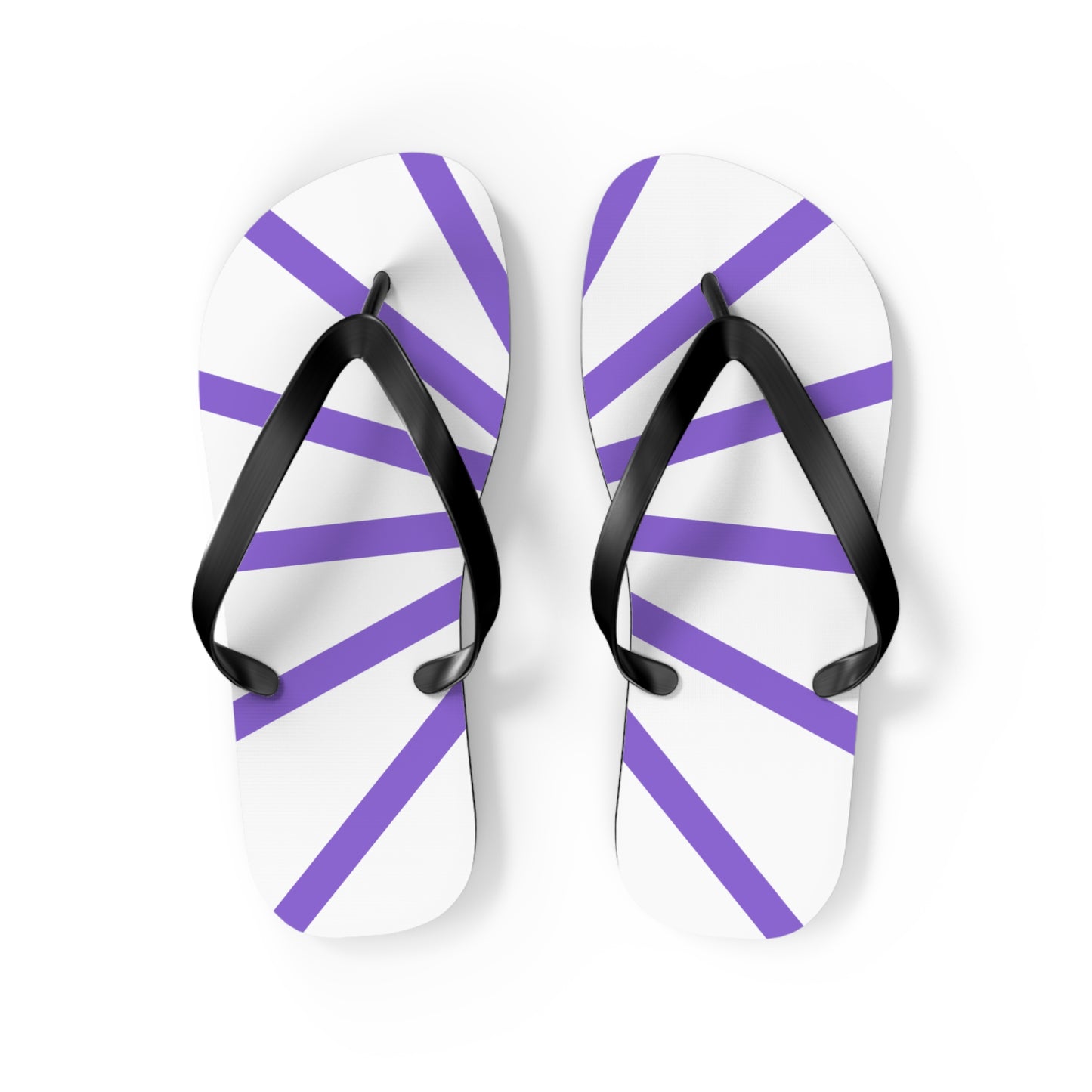Flip Flops - Purple and White Beach Sandals