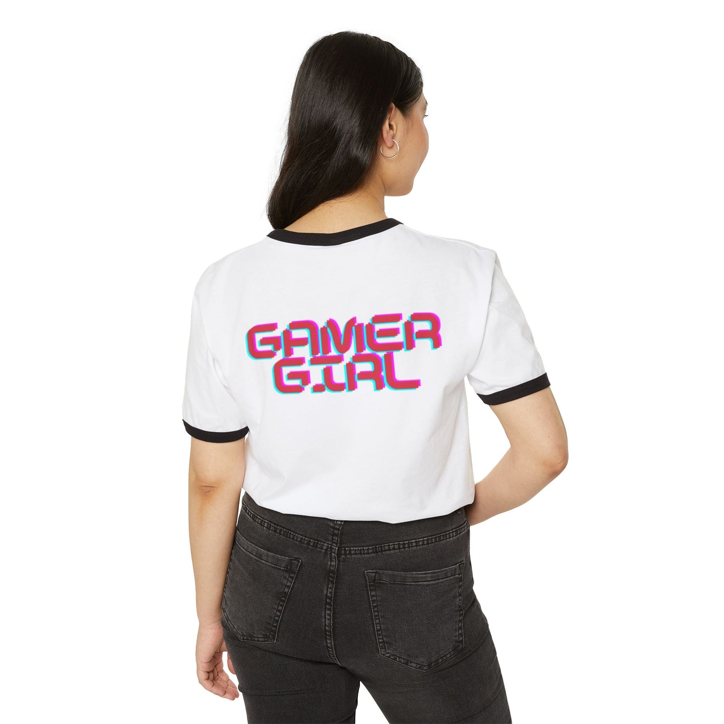 Playful Gamer Girl Ringer Tee