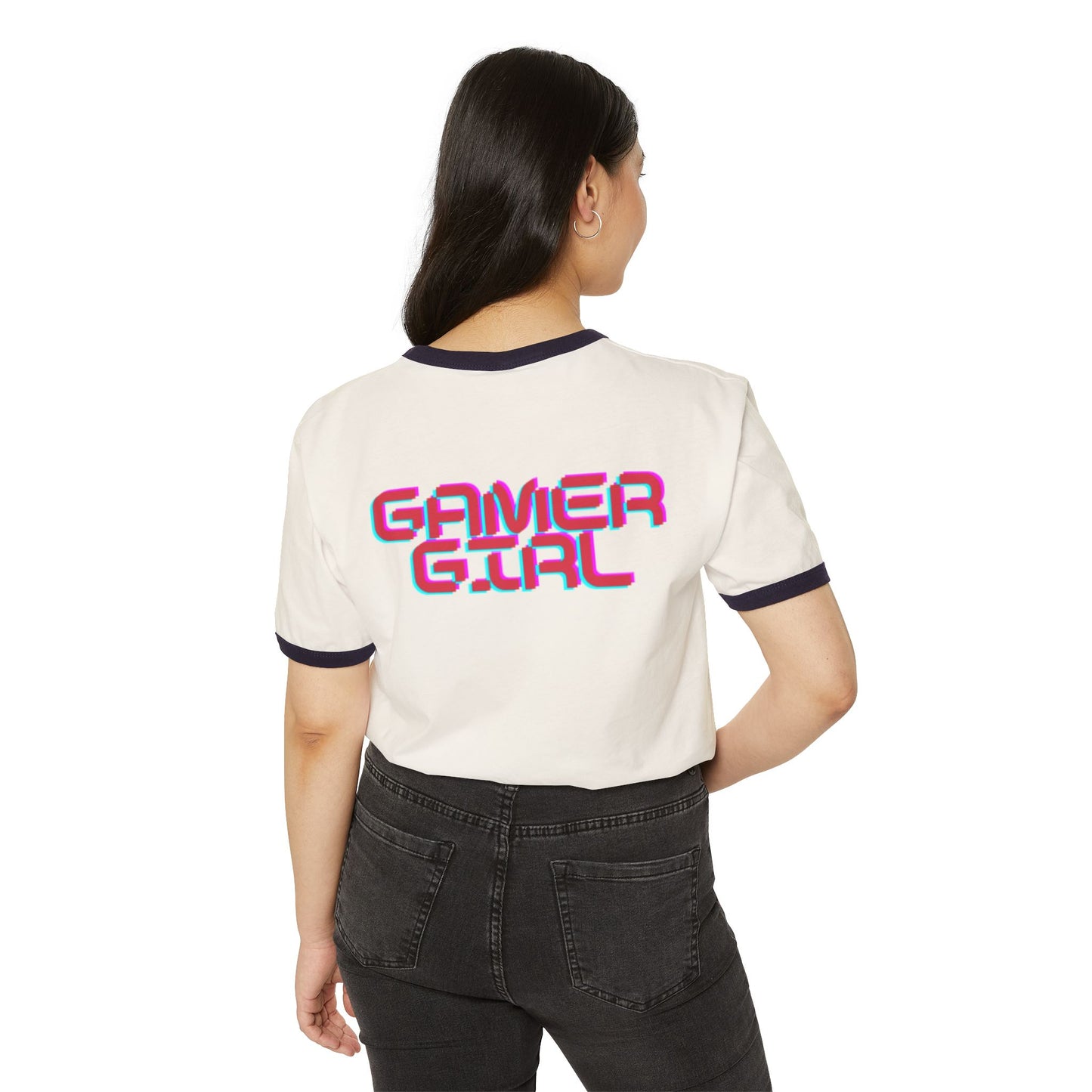 Playful Gamer Girl Ringer Tee