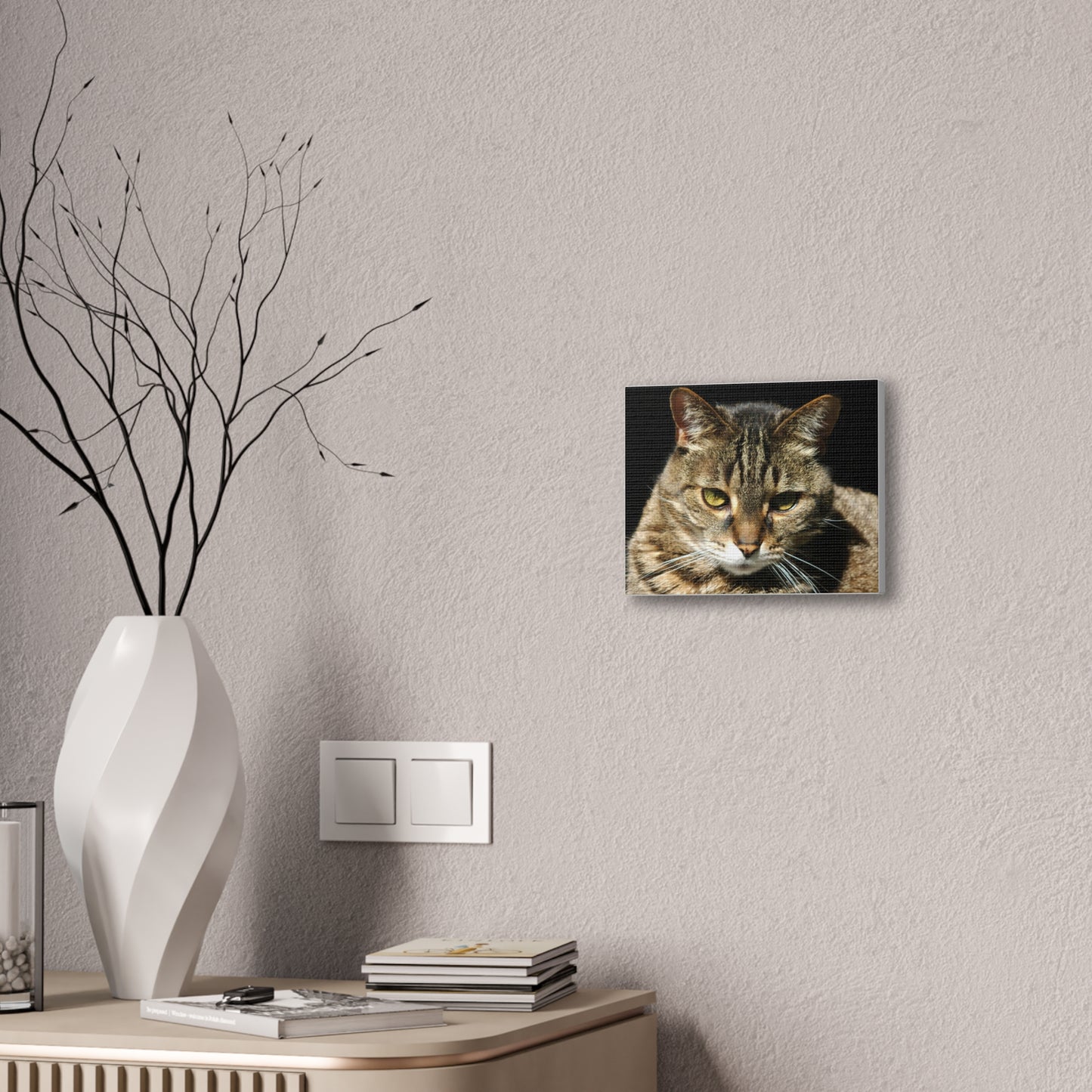 Tiger Cat #2 - Canvas Stretched, 0.75"