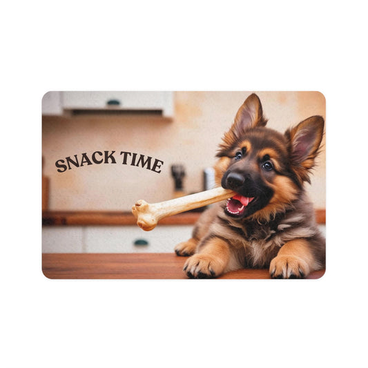 Pet Food Mat German Shepherd Snack Time