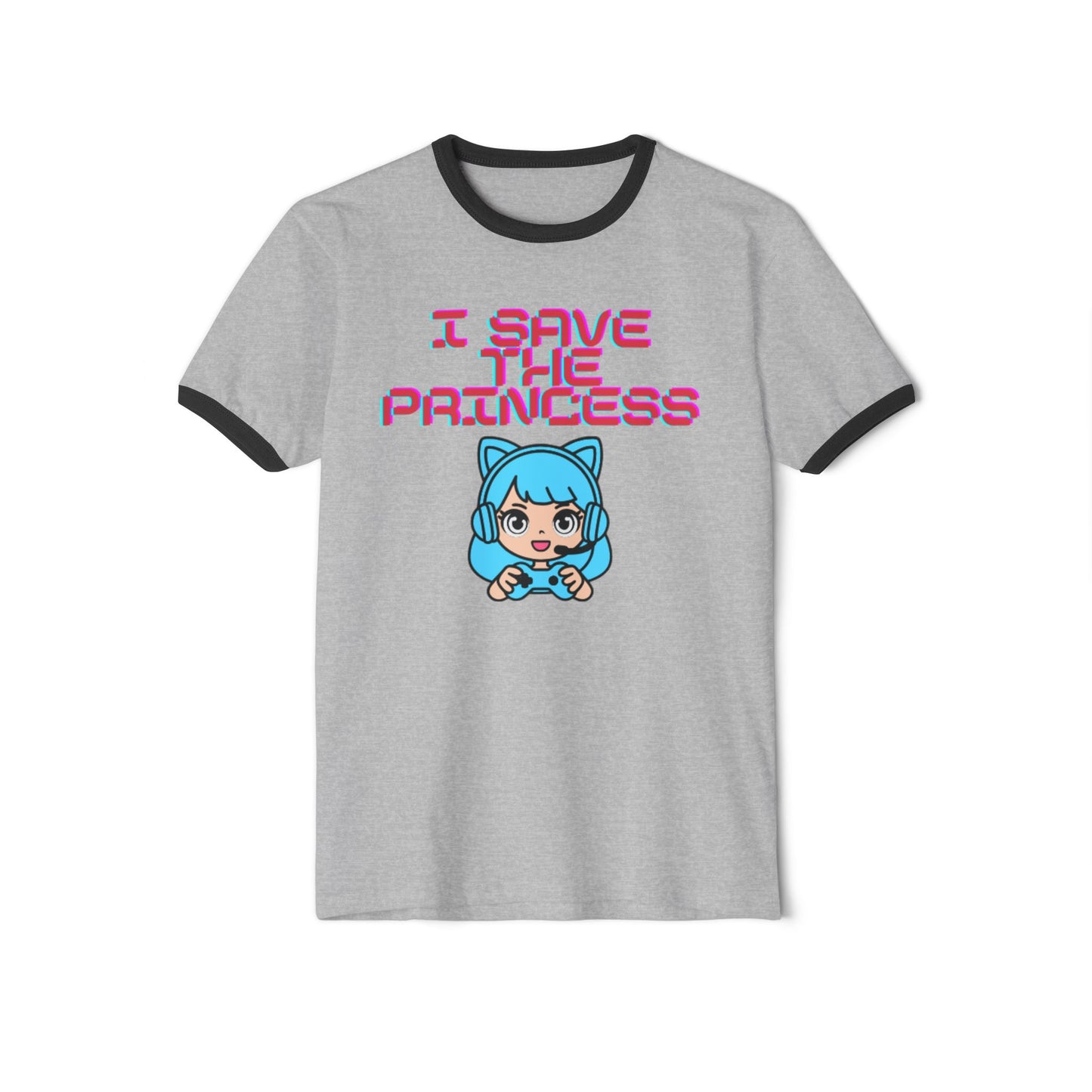 Playful Gamer Girl Ringer Tee
