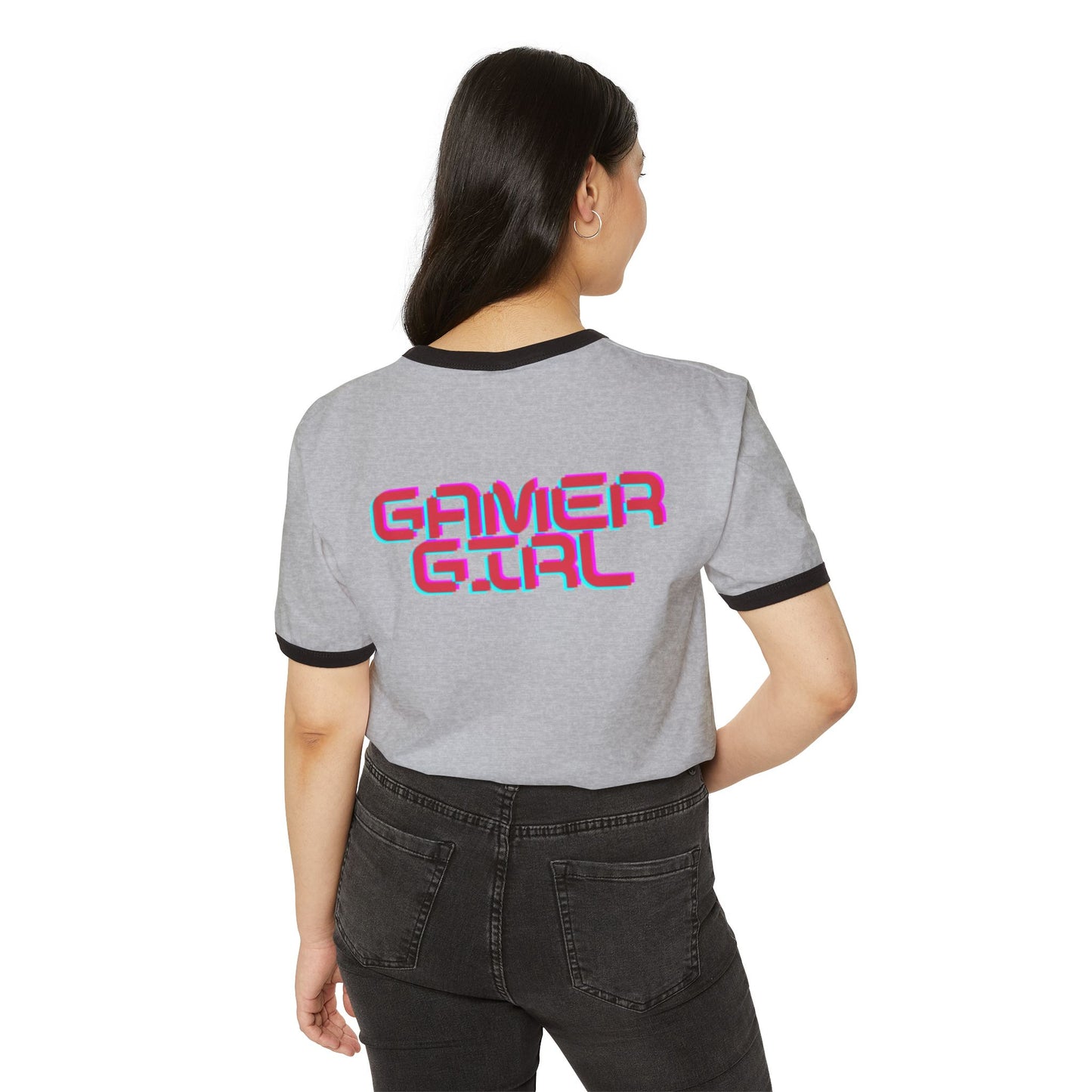 Playful Gamer Girl Ringer Tee