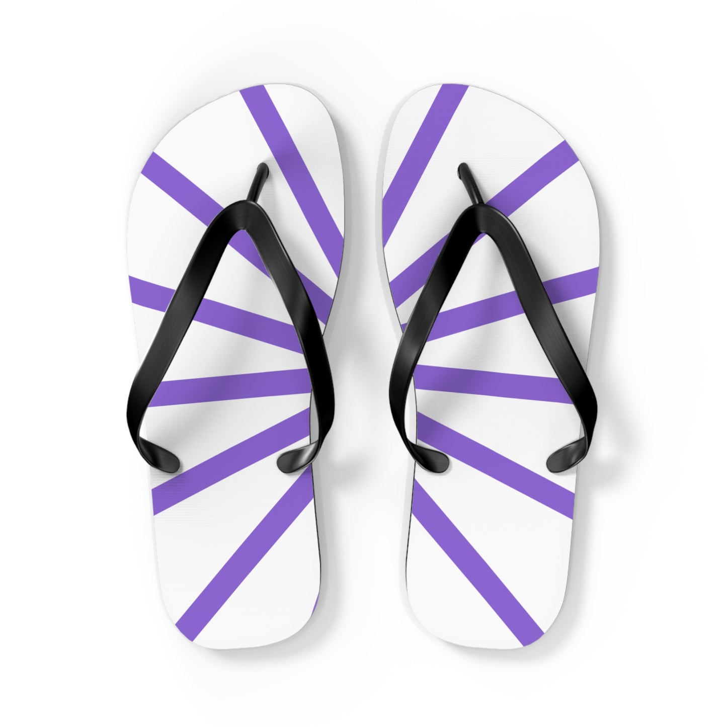 Flip Flops - Purple and White Beach Sandals