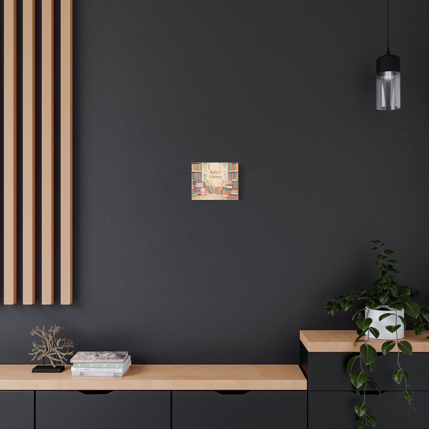 Baby's Library Canvas