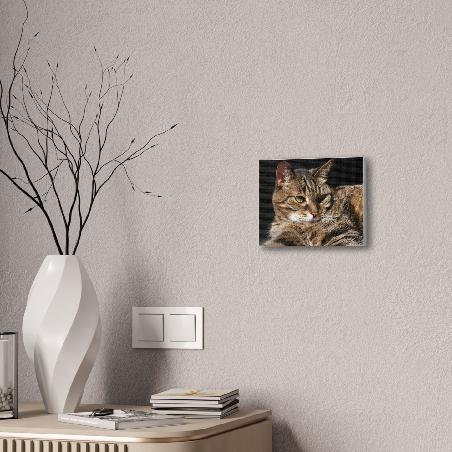 Tiger Cat - Canvas Stretched, 0.75"