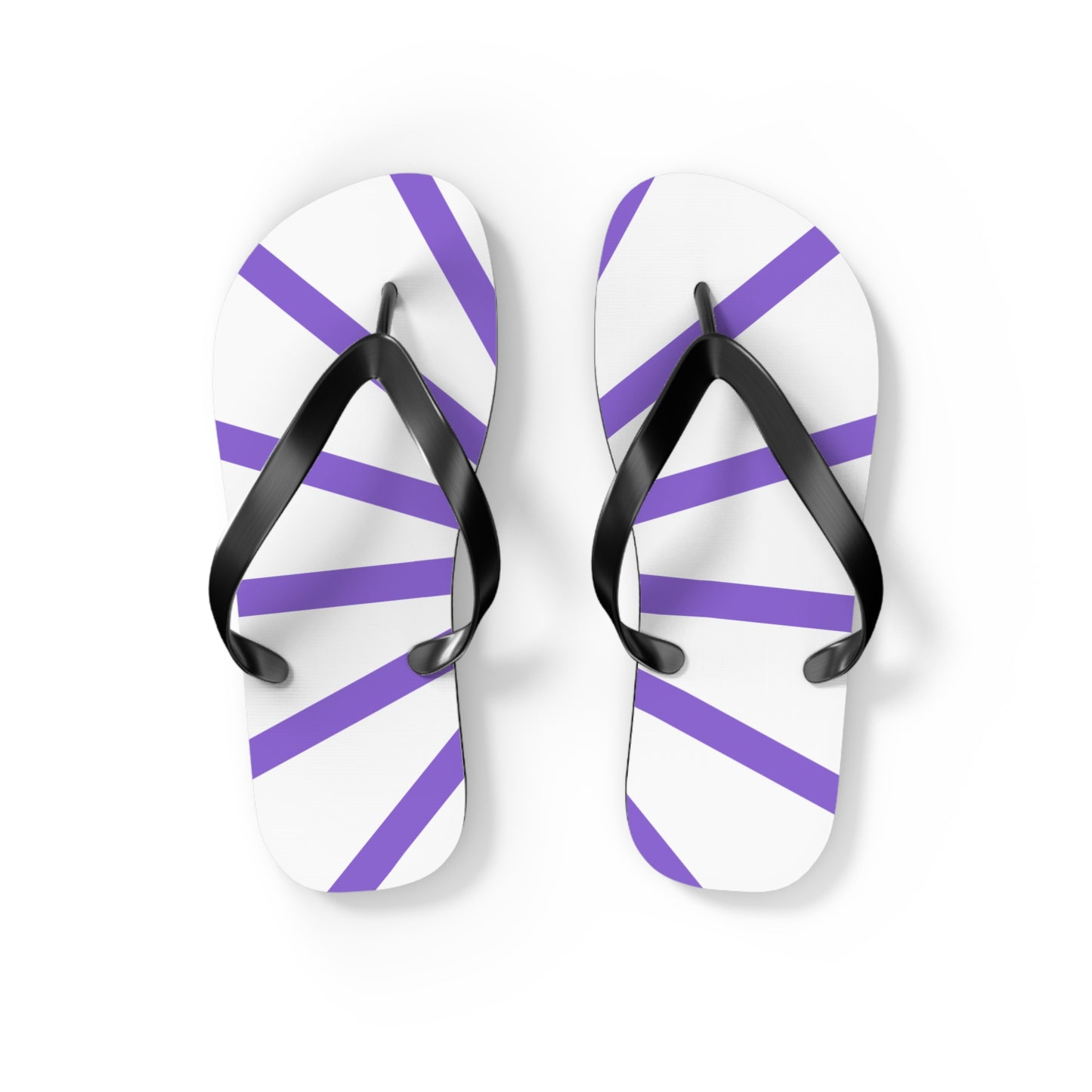 Flip Flops - Purple and White Beach Sandals