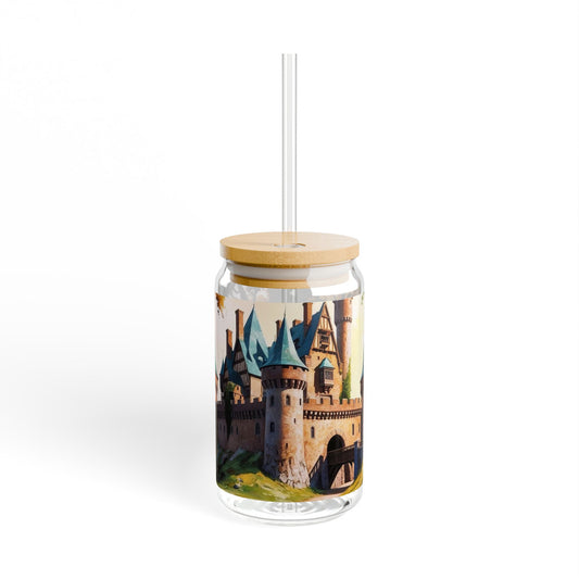 Sipper Glass, Castle Picture, 16oz