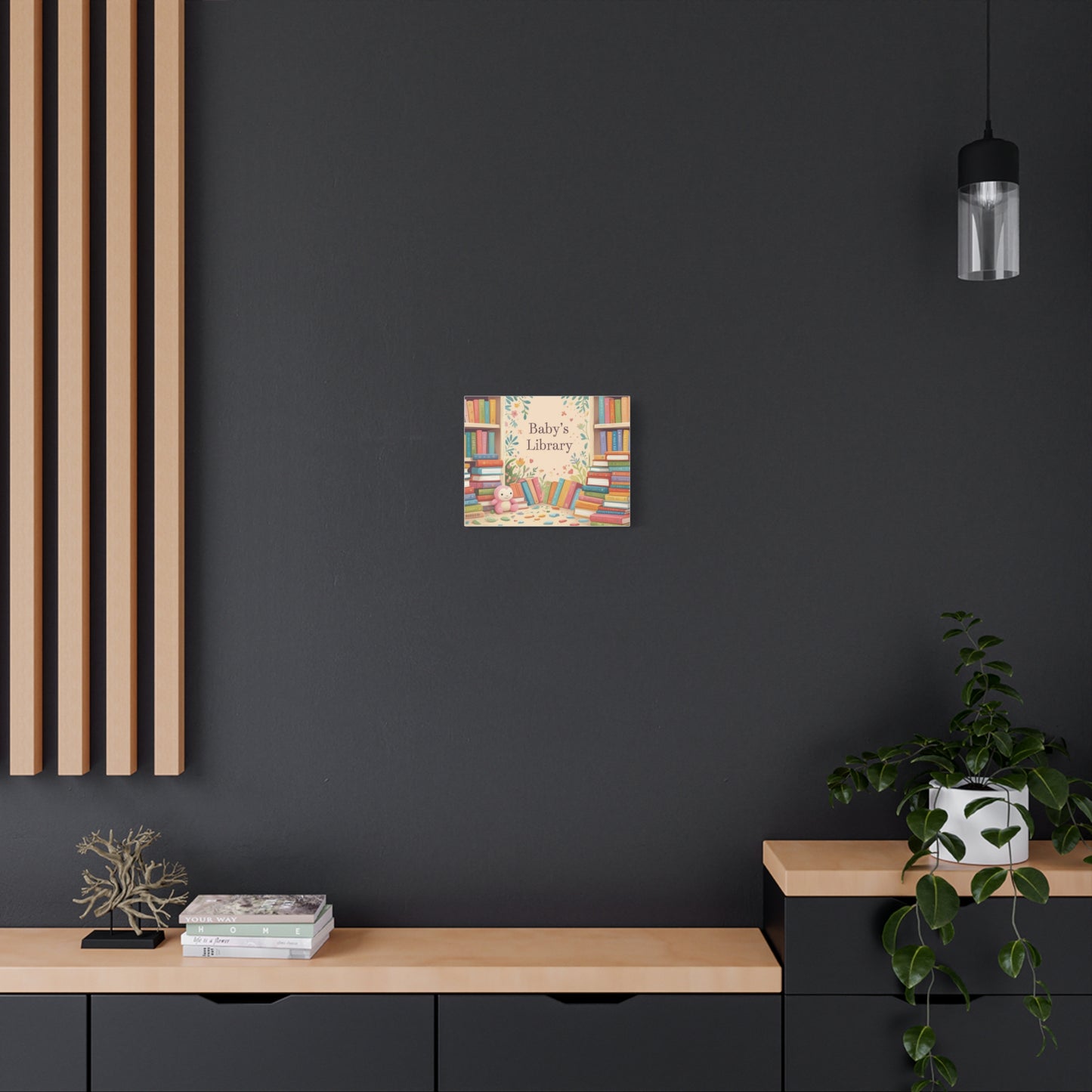 Baby's Library Canvas