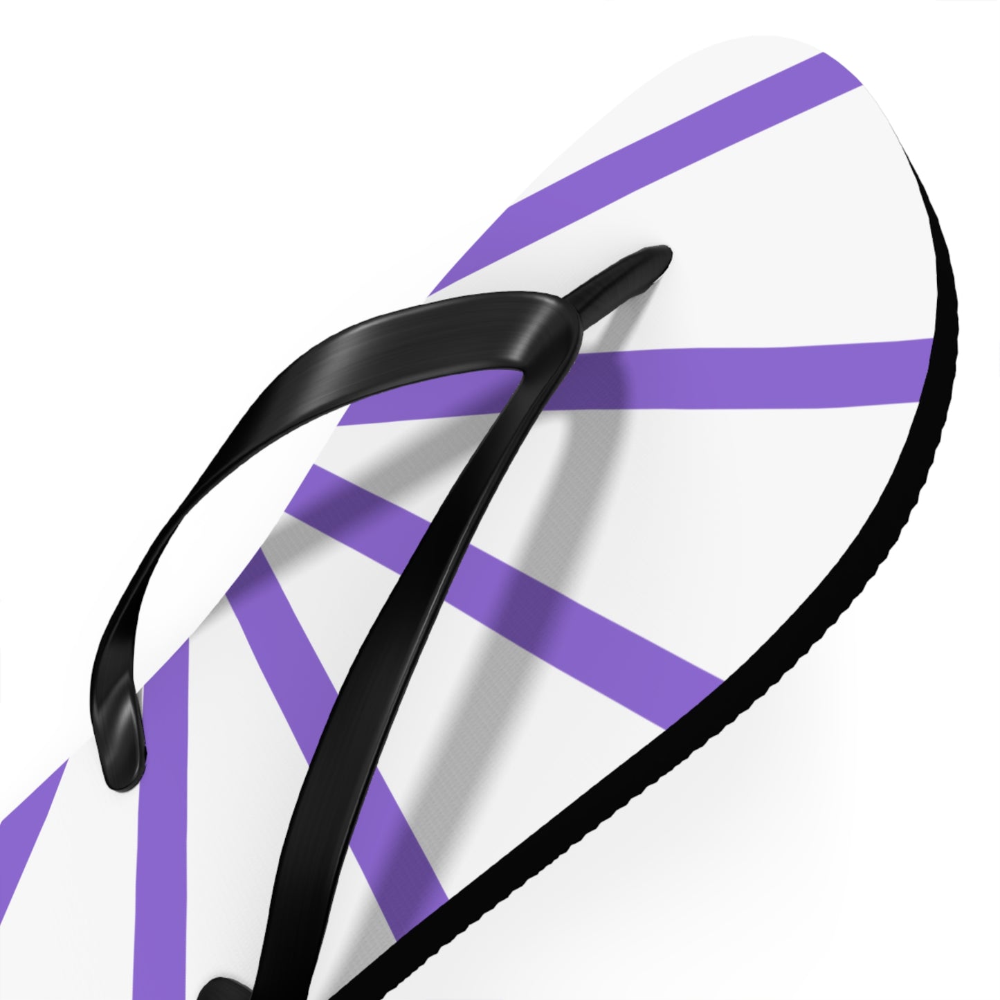 Flip Flops - Purple and White Beach Sandals