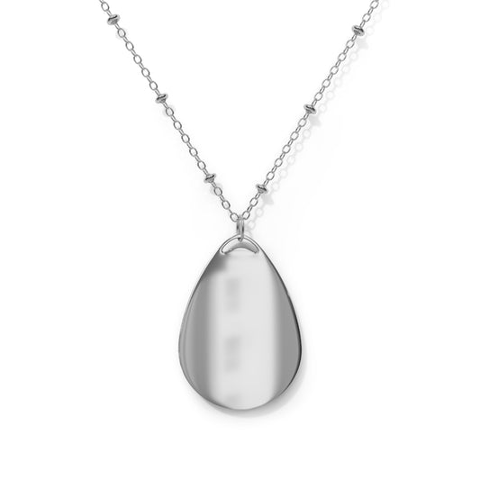 Galactic Oval Necklace - Cosmic Jewelry for Dreamers