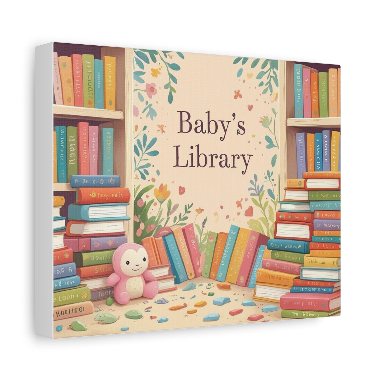 Baby's Library Canvas