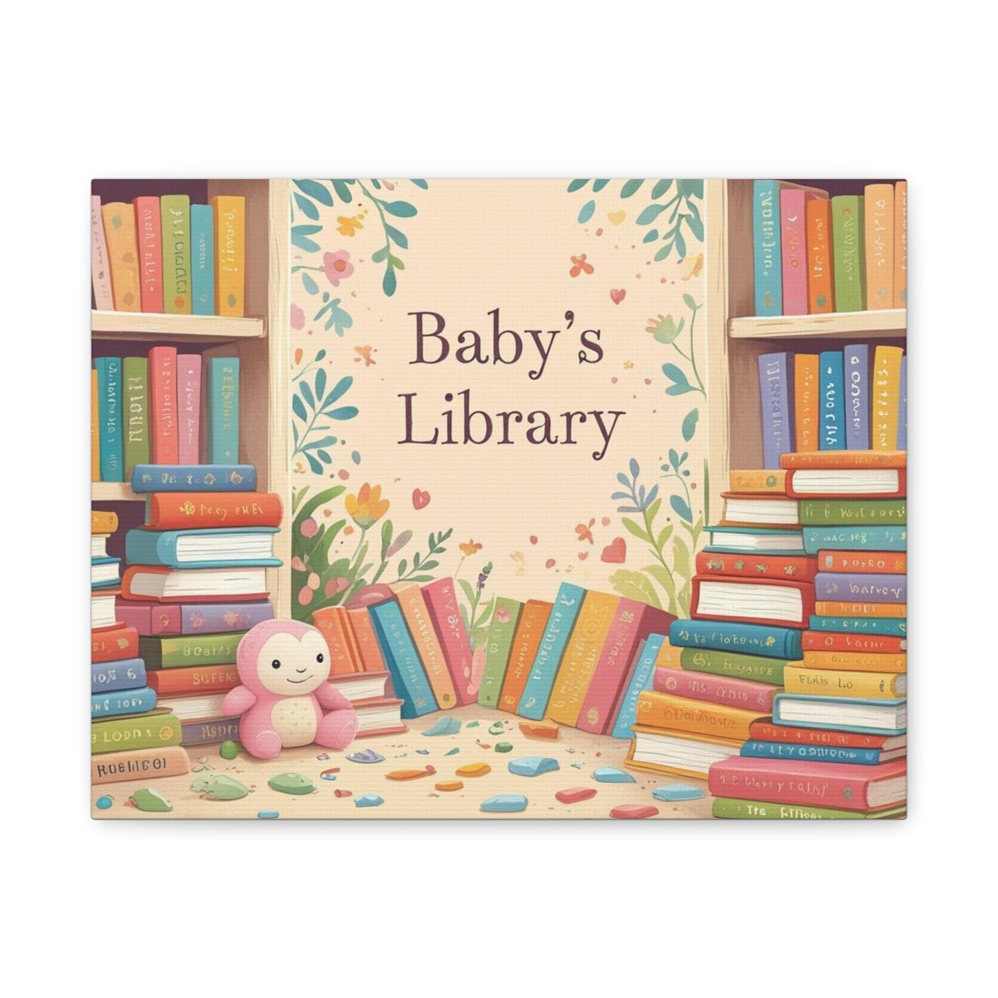 Baby's Library Canvas