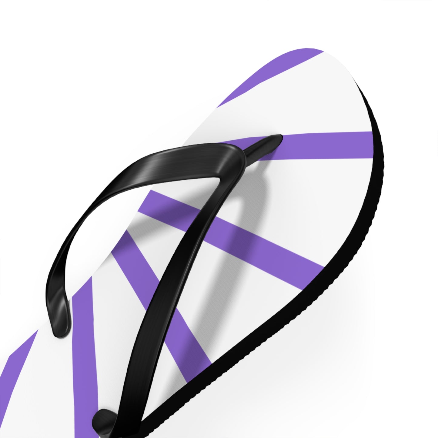 Flip Flops - Purple and White Beach Sandals