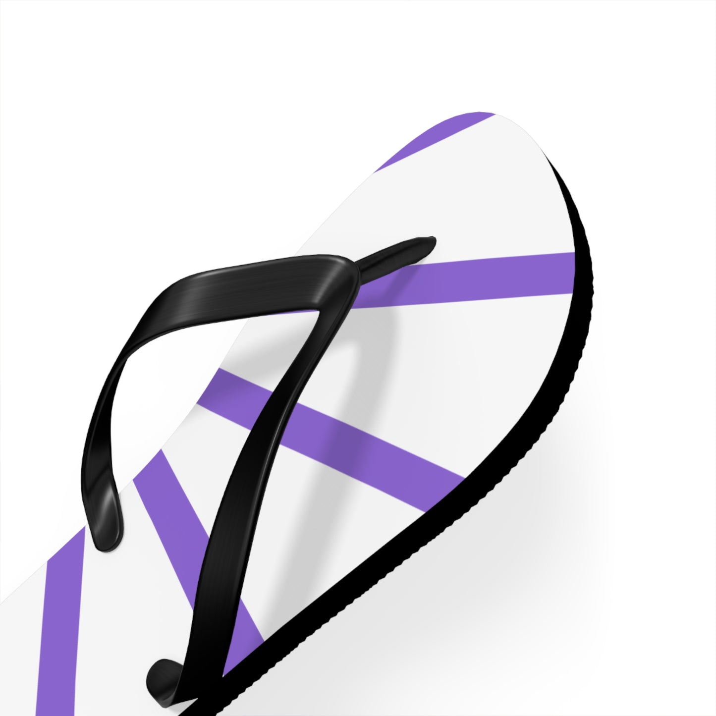 Flip Flops - Purple and White Beach Sandals