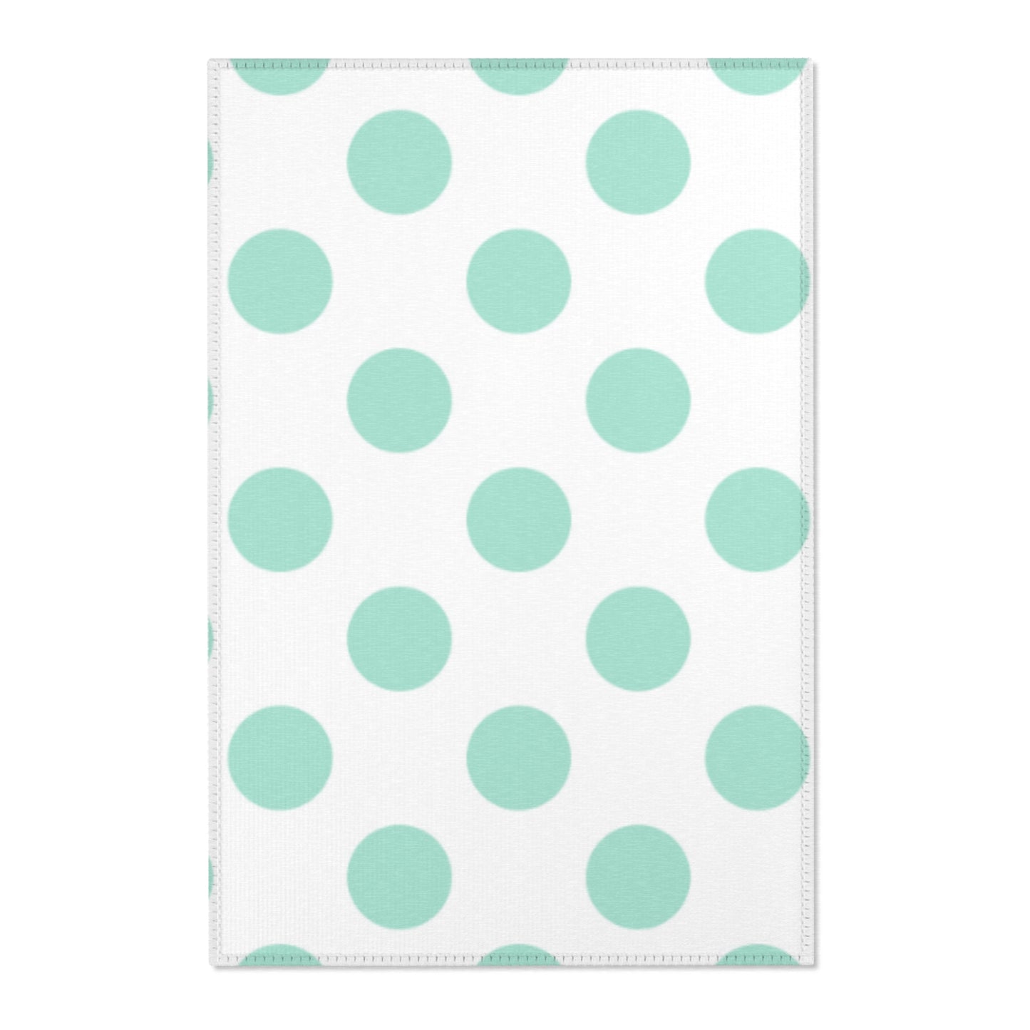 Mint Polka Dot Area Rug
