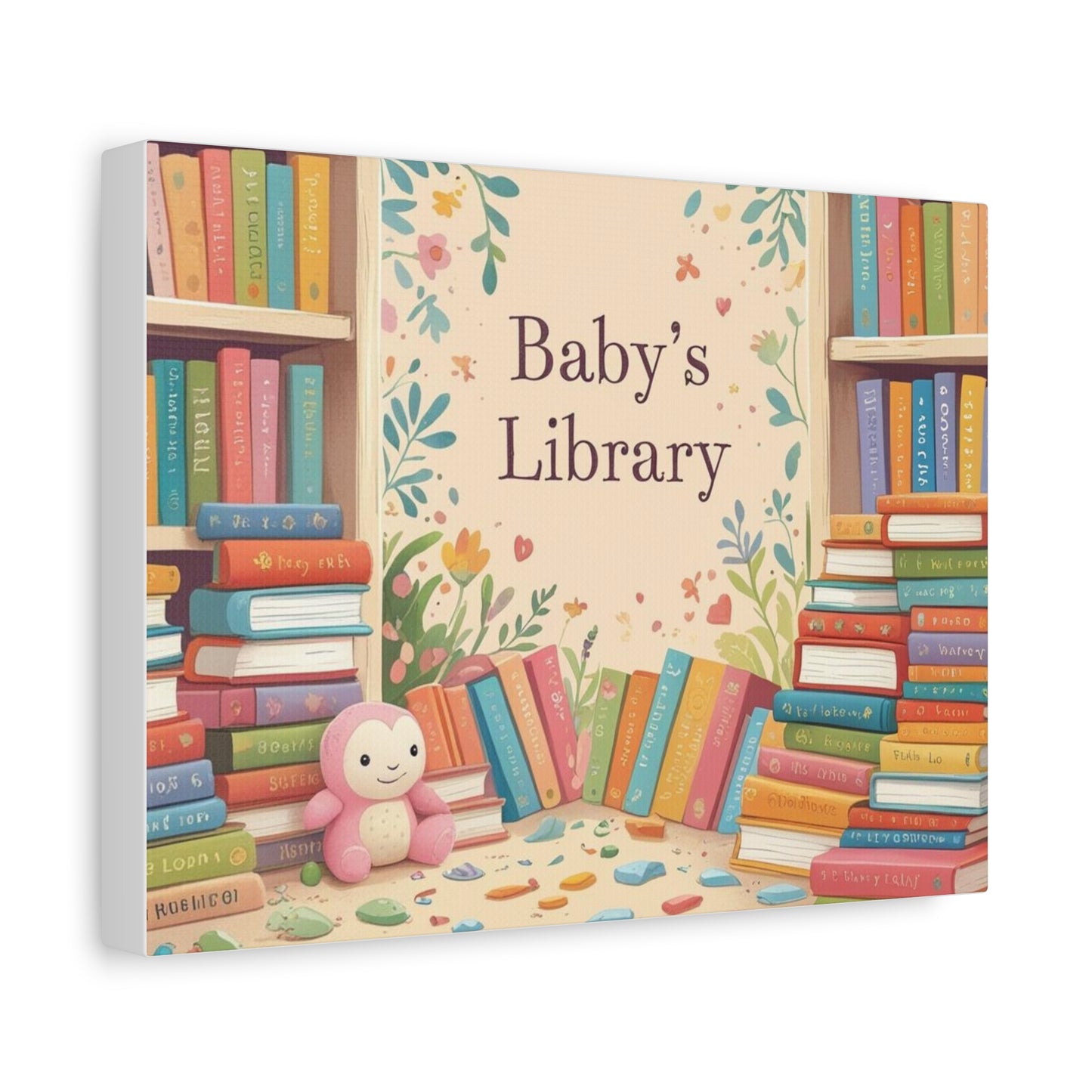 Baby's Library Canvas