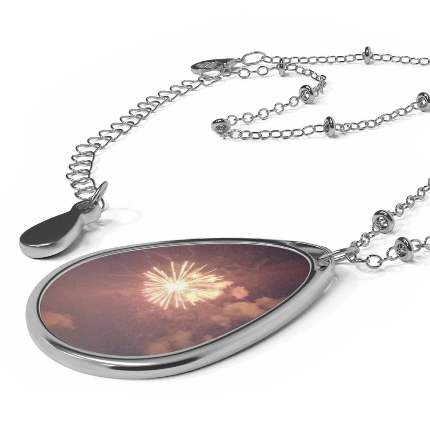 Fireworks Oval Necklace